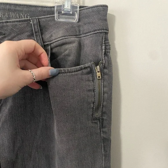 Simply Vera Vera Wang Straight Leg Jeans with Zippers - Picture 2 of 10